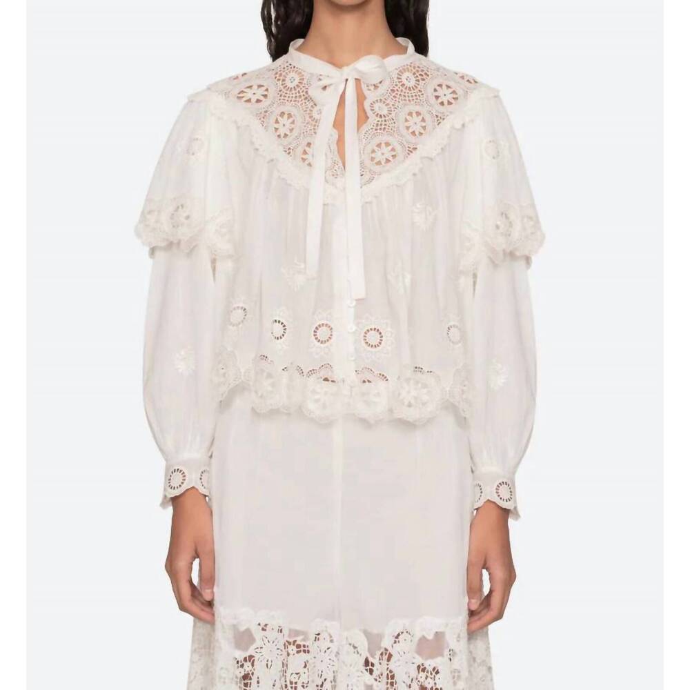 NEW SEA sofia top in ivory